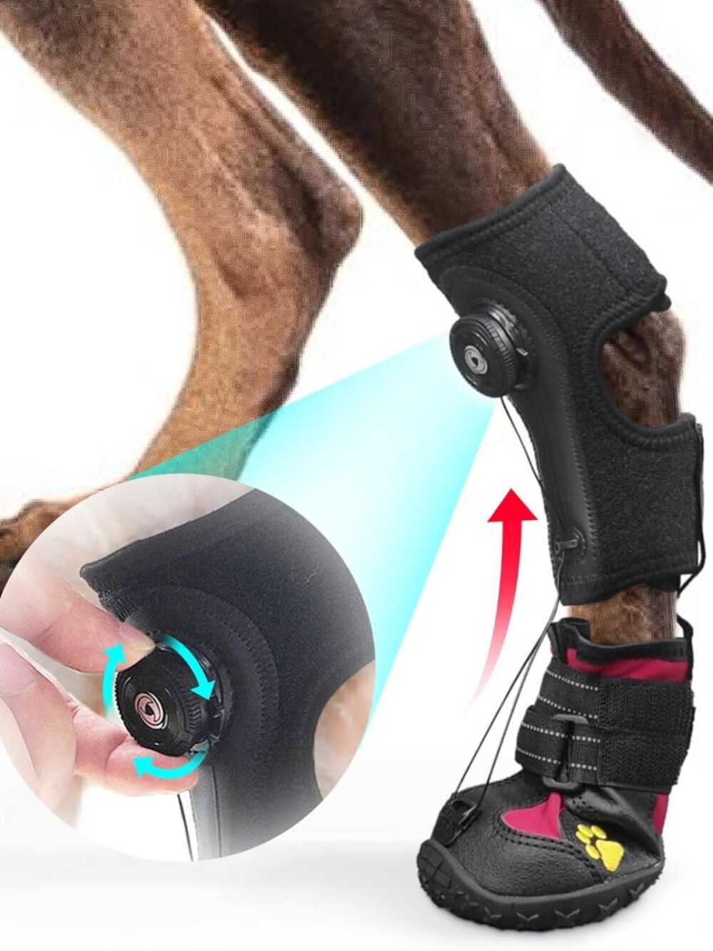 Drop Foot Brace with Reel(No Knuckling Boot Brace)